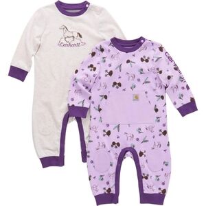 Carhartt Horse Long-Sleeve Coveralls 2-Piece Set for Babies